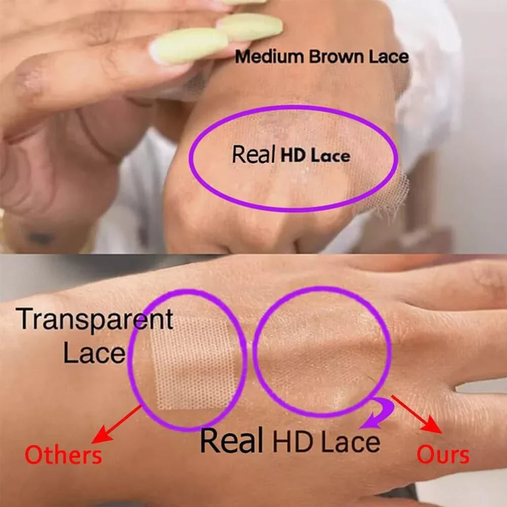 22 Inches 5x5 glueless lace closure wig, 200% density, Brazilian virgin hair, adjustable cap, pre-plucked, baby hair. Quick and natural application. - TiDealz