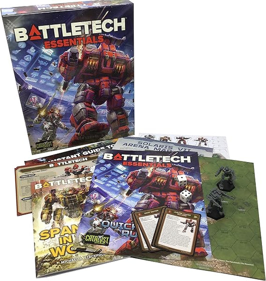 Catalyst Game Labs | BattleTech Essentials | Sci-Fi Miniature Wargame Starter Set (1–2 Players) - TiDealz