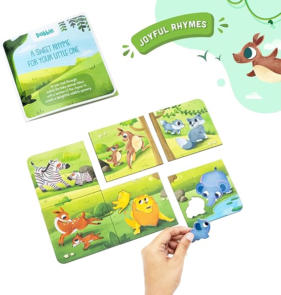 LoveDabble Mommy and Me On A Jungle Journey – Educational Jungle Animal Puzzle Set for Kids (Ages 2–4) - TiDealz
