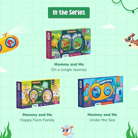 LoveDabble Mommy and Me On A Jungle Journey – Educational Jungle Animal Puzzle Set for Kids (Ages 2–4) - TiDealz