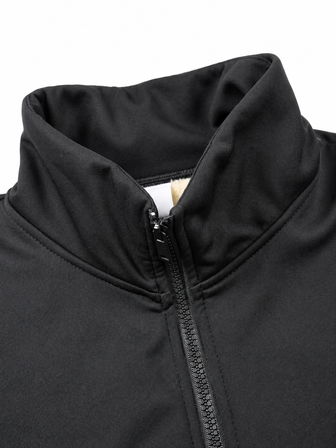 Men's Thermal Security Fleece Jacket with Stand Collar