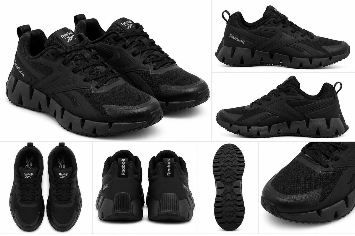 Reebok Zig Dynamica Black Running Sneakers