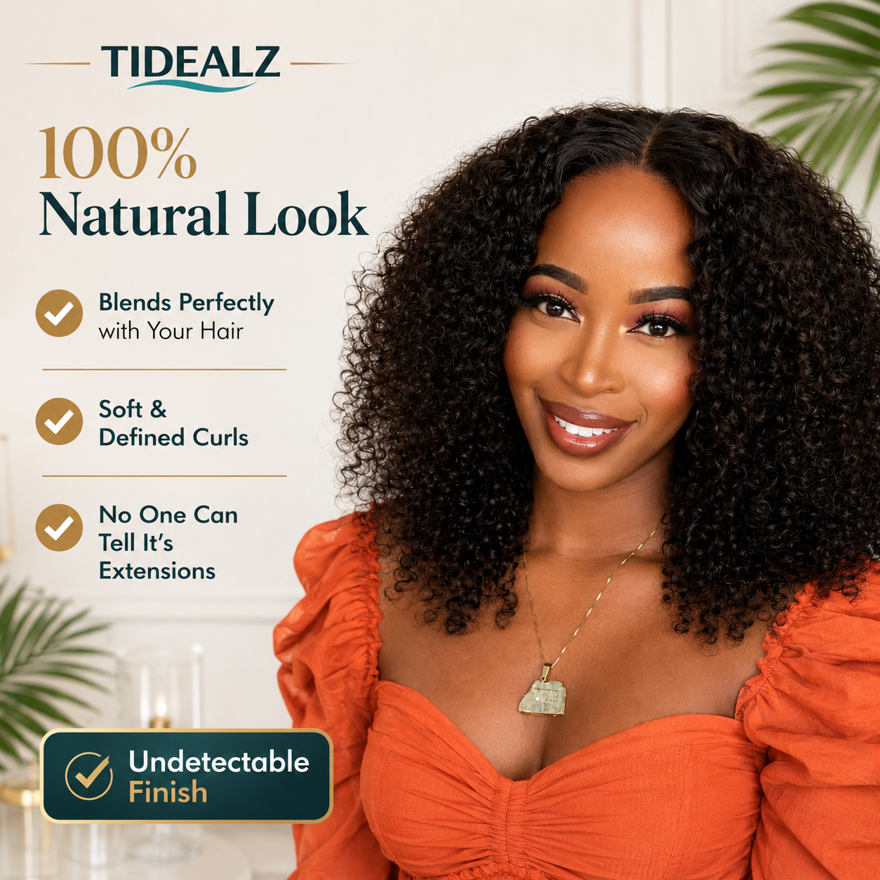 Kinky Curly V Part Human Hair Wig Afro Curly No Glue Wig 18 Inch | TiDealz