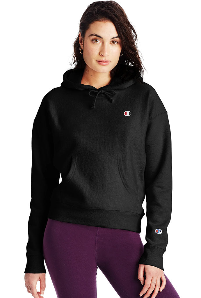 Champion Reverse Weave Women’s Pullover Hoodie – Heavyweight Fleece, Relaxed Fit - TiDealz