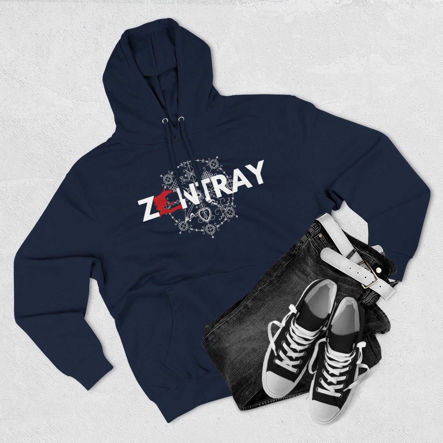 ZANTRAY Logo Hoodie | Afro-Mystic Symbol, Heritage Streetwear