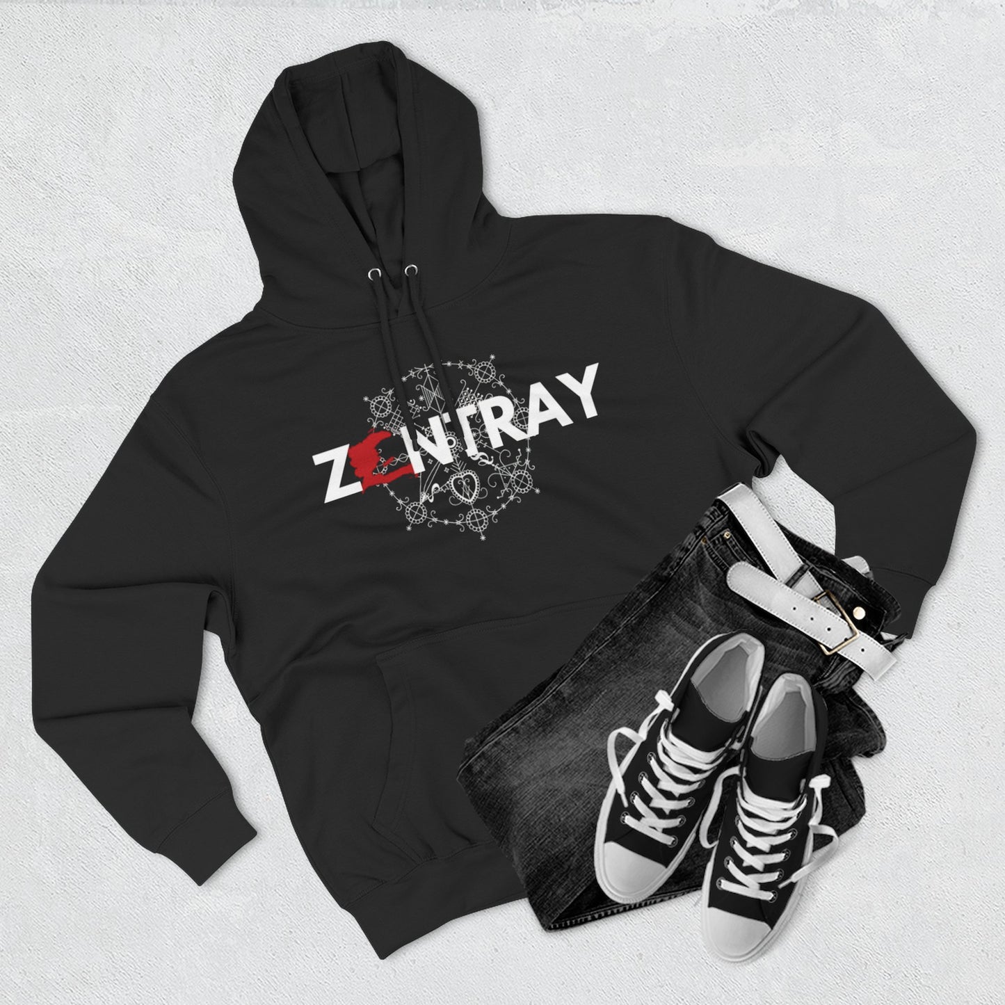 ZANTRAY Logo Hoodie | Afro-Mystic Symbol, Heritage Streetwear