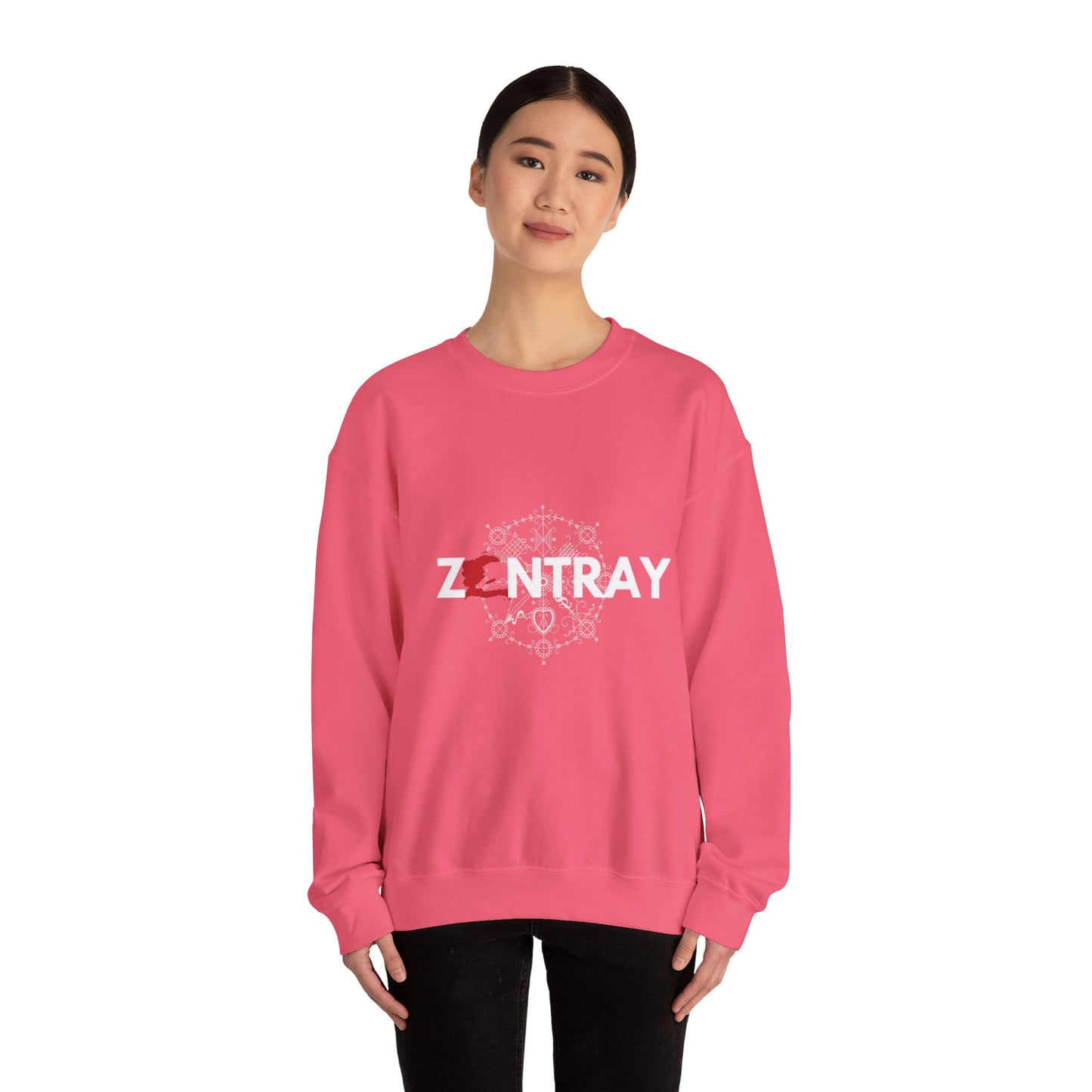 ZANTRAY Heritage Crewneck Sweatshirt | Afro-Mystic Symbol, Cultural Streetwear, Premium Comfort
