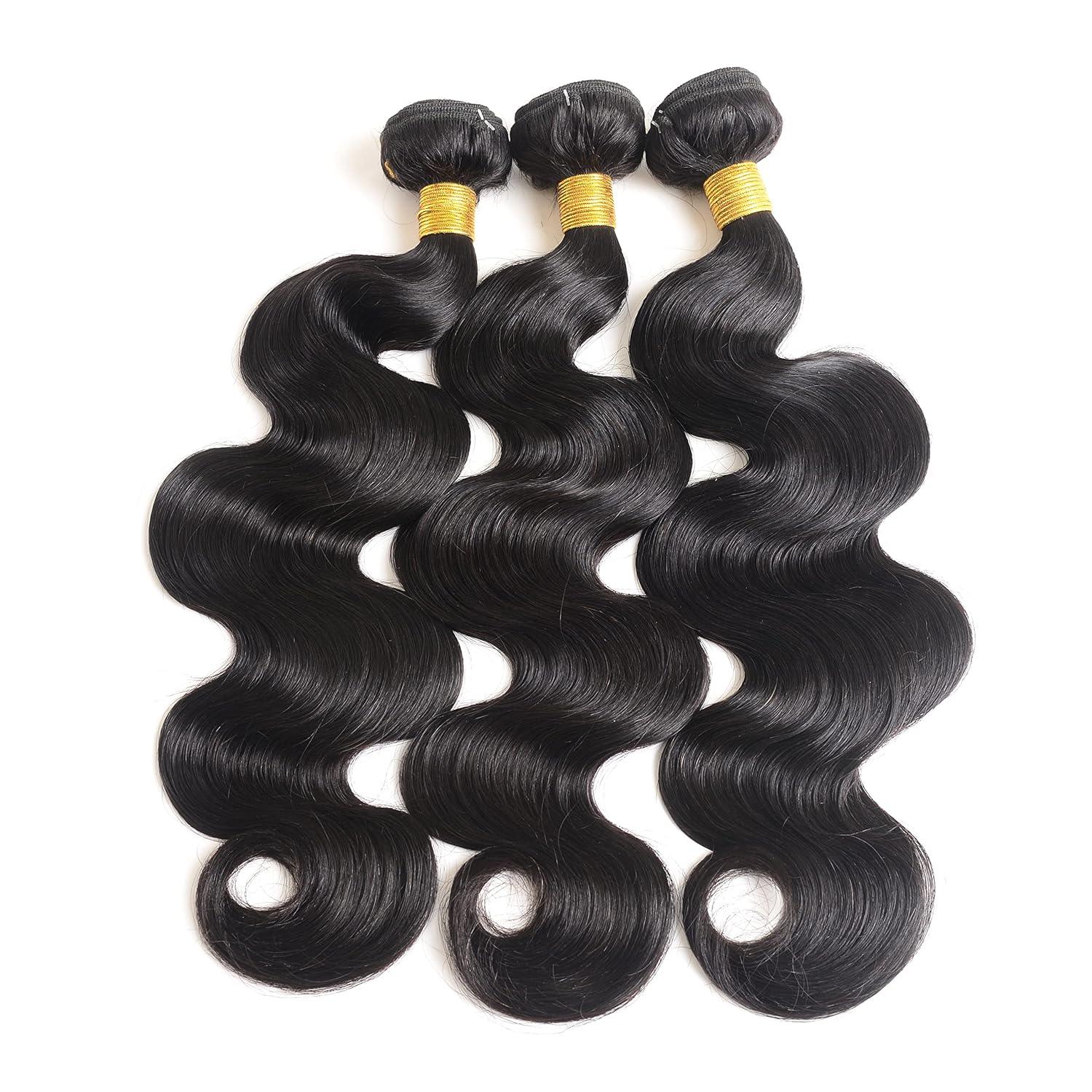 12A Body Wave Bundles – 100% Brazilian Human Hair – 26” 28” 30” (3 Pack) - TiDealz