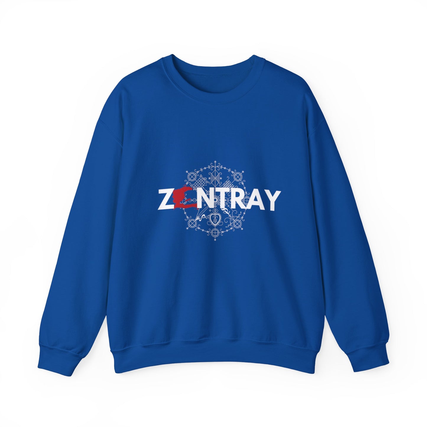 ZANTRAY Heritage Crewneck Sweatshirt | Afro-Mystic Symbol, Cultural Streetwear, Premium Comfort