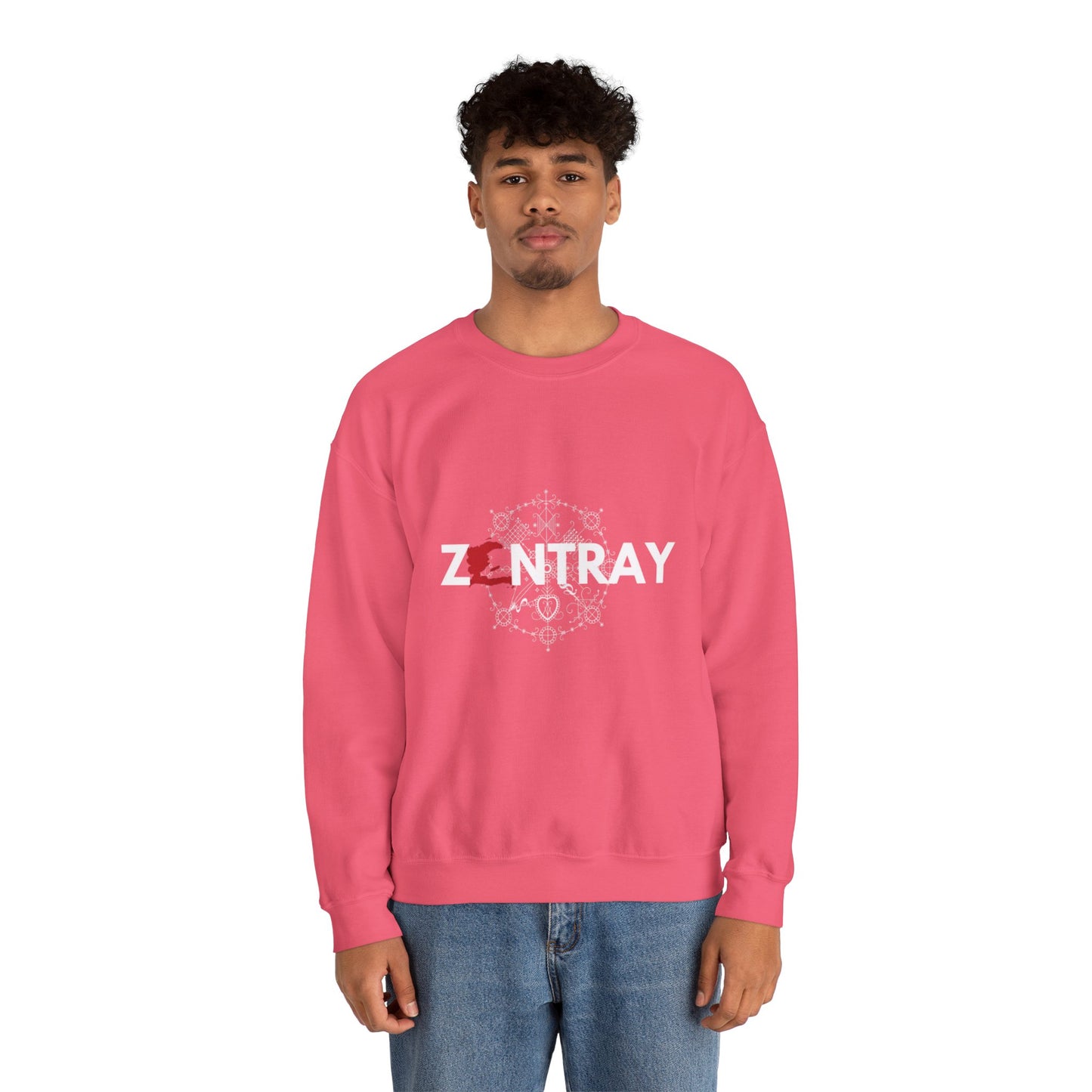 ZANTRAY Heritage Crewneck Sweatshirt | Afro-Mystic Symbol, Cultural Streetwear, Premium Comfort