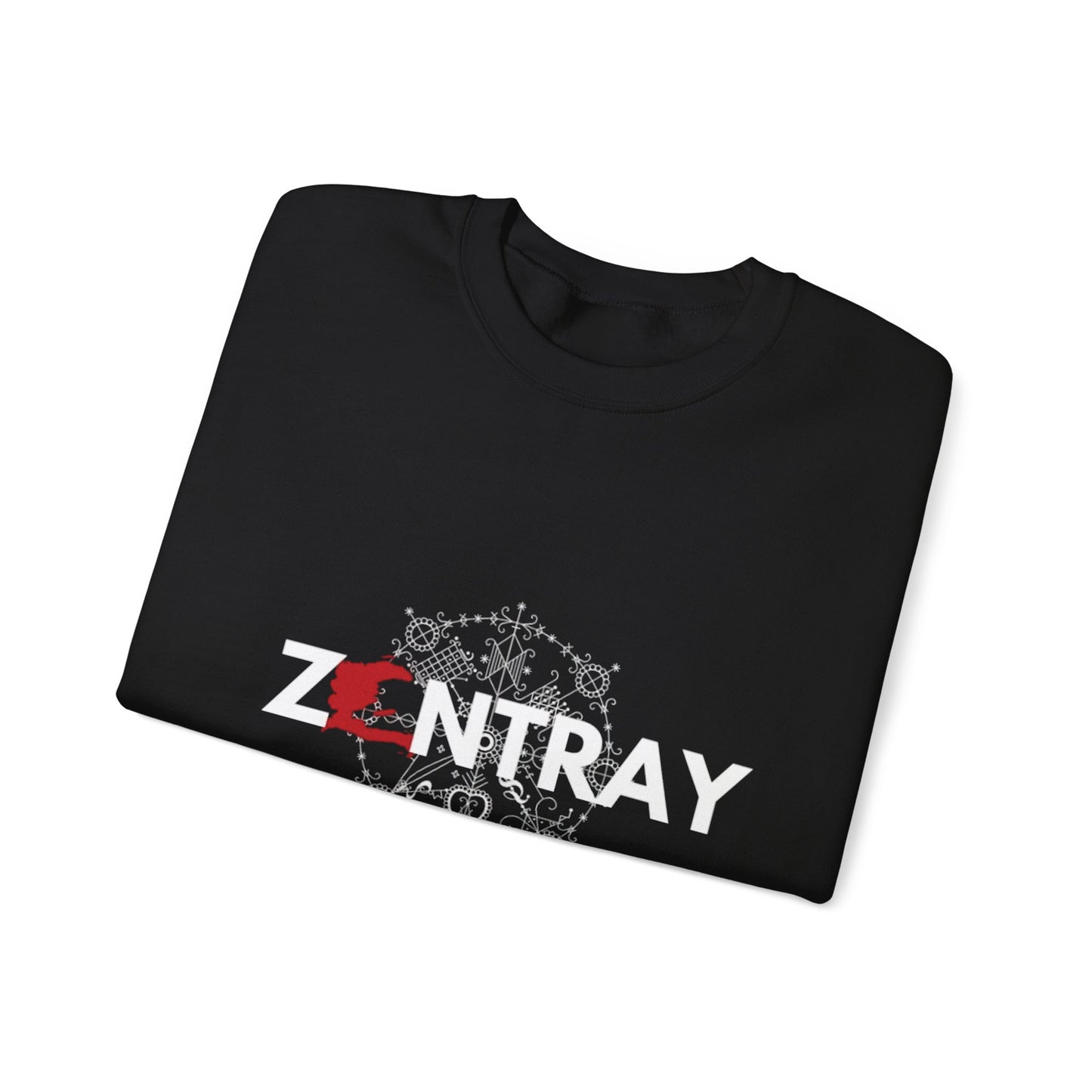 ZANTRAY Heritage Crewneck Sweatshirt | Afro-Mystic Symbol, Cultural Streetwear, Premium Comfort