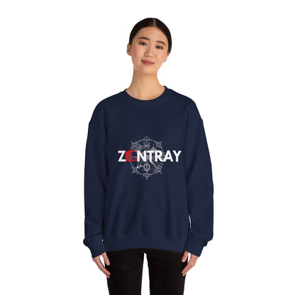 ZANTRAY Heritage Crewneck Sweatshirt | Afro-Mystic Symbol, Cultural Streetwear, Premium Comfort