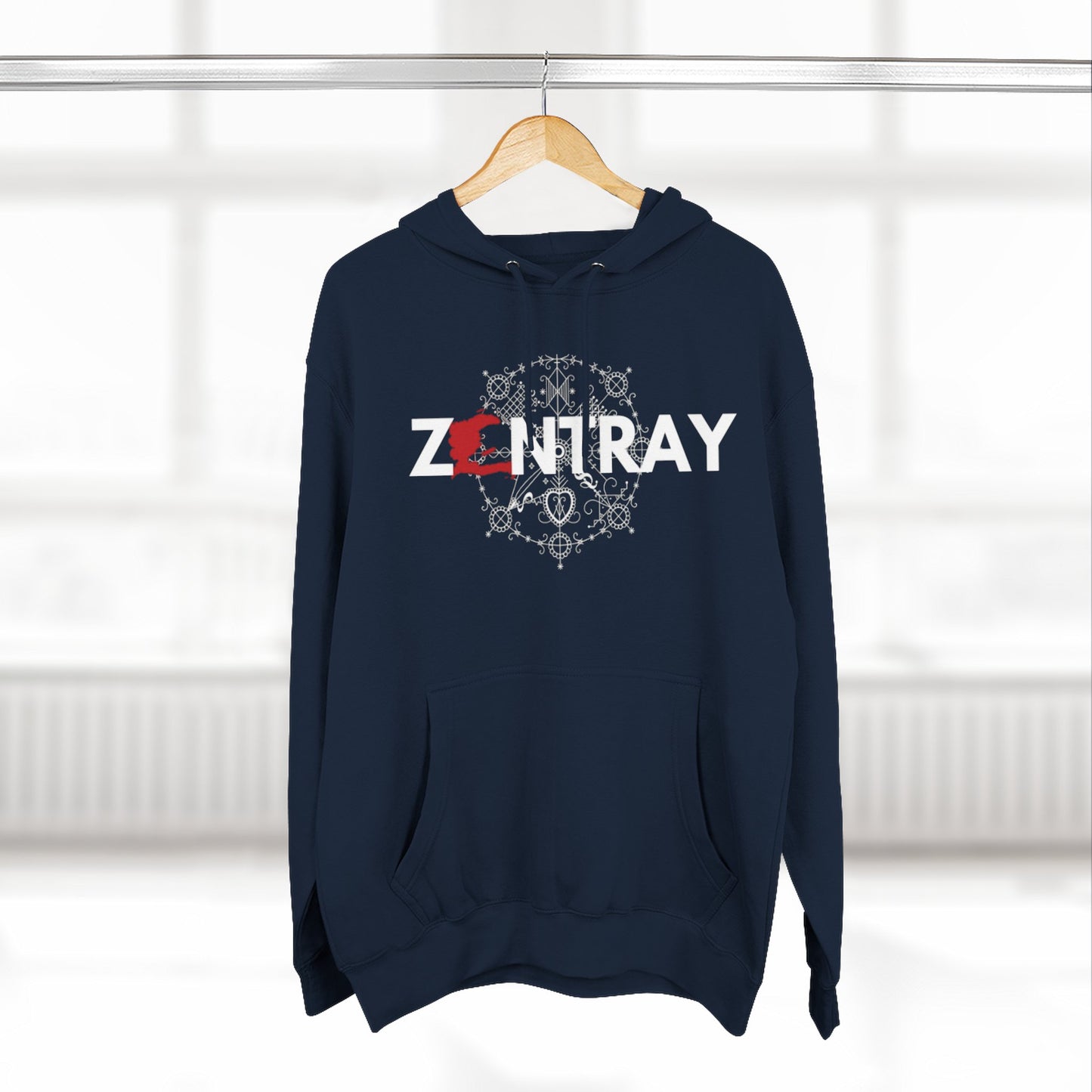 ZANTRAY Logo Hoodie | Afro-Mystic Symbol, Heritage Streetwear
