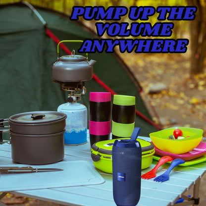 2Boom Jammin' Wireless Portable Speaker – Deep Bass, Long Battery, Travel-Friendly - TiDealz