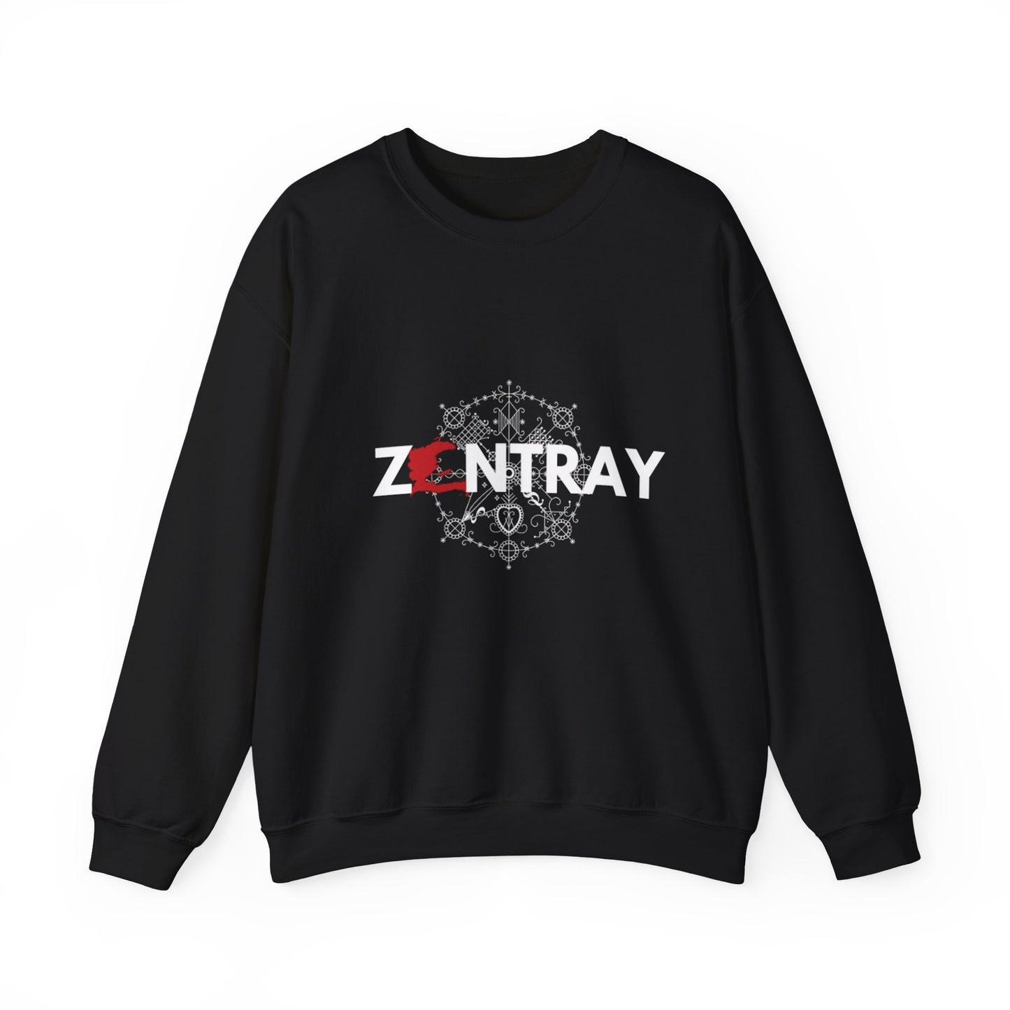 ZANTRAY Heritage Crewneck Sweatshirt | Afro-Mystic Symbol, Cultural Streetwear, Premium Comfort