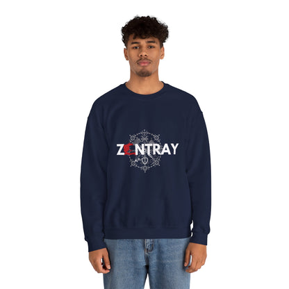 ZANTRAY Heritage Crewneck Sweatshirt | Afro-Mystic Symbol, Cultural Streetwear, Premium Comfort