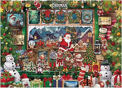 Advent Calendar 2024 Christmas Puzzle – 1008 Pieces Countdown to Christmas for Adults & Kids - TiDealz