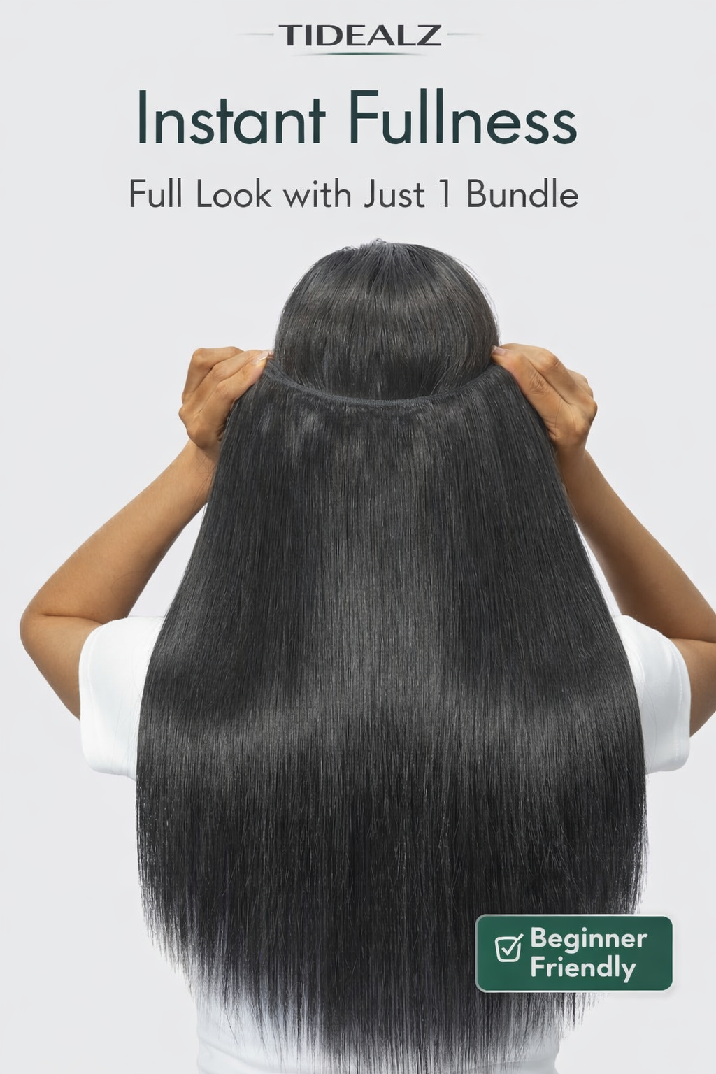 12A Straight Human Hair Bundles 12–16 Inch – Brazilian Virgin Remy Hair Extensions (Natural Black) | TiDealz TiDealz