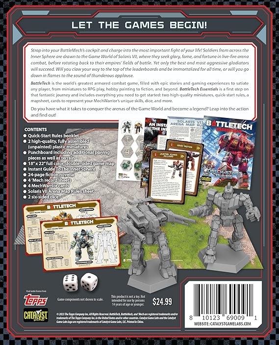 Catalyst Game Labs | BattleTech Essentials | Sci-Fi Miniature Wargame Starter Set (1–2 Players) - TiDealz