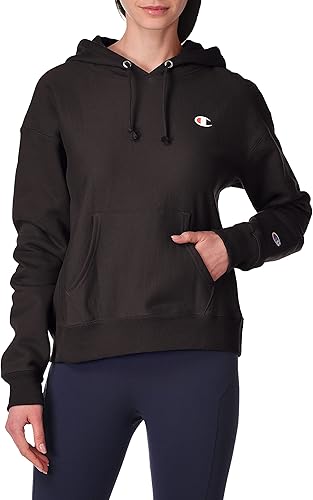 Champion Reverse Weave Women’s Pullover Hoodie – Heavyweight Fleece, Relaxed Fit - TiDealz