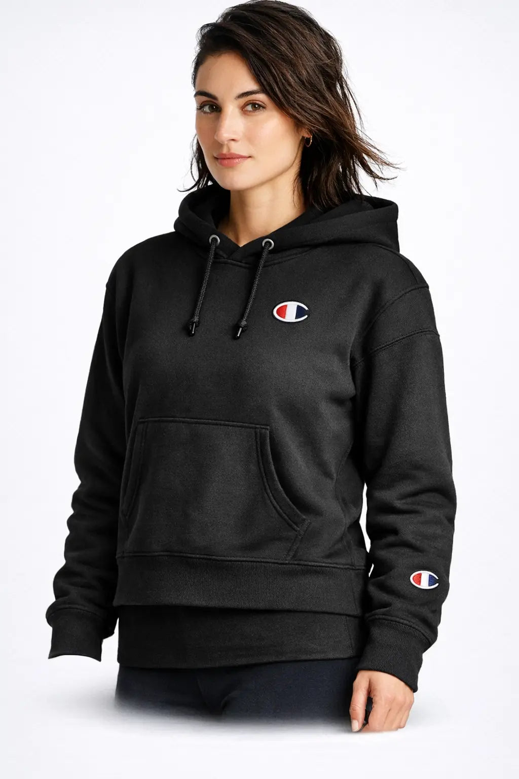 Champion Women’s Reverse Weave Hoodie Heavyweight Fleece Pullover Relaxed Fit | TiDealz TiDealz