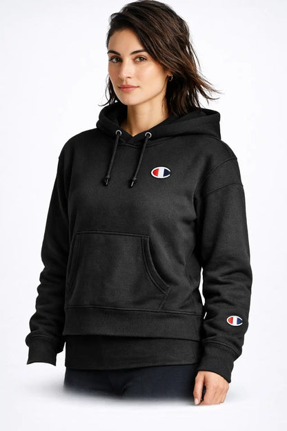 Champion Women’s Reverse Weave Hoodie Heavyweight Fleece Pullover Relaxed Fit | TiDealz TiDealz