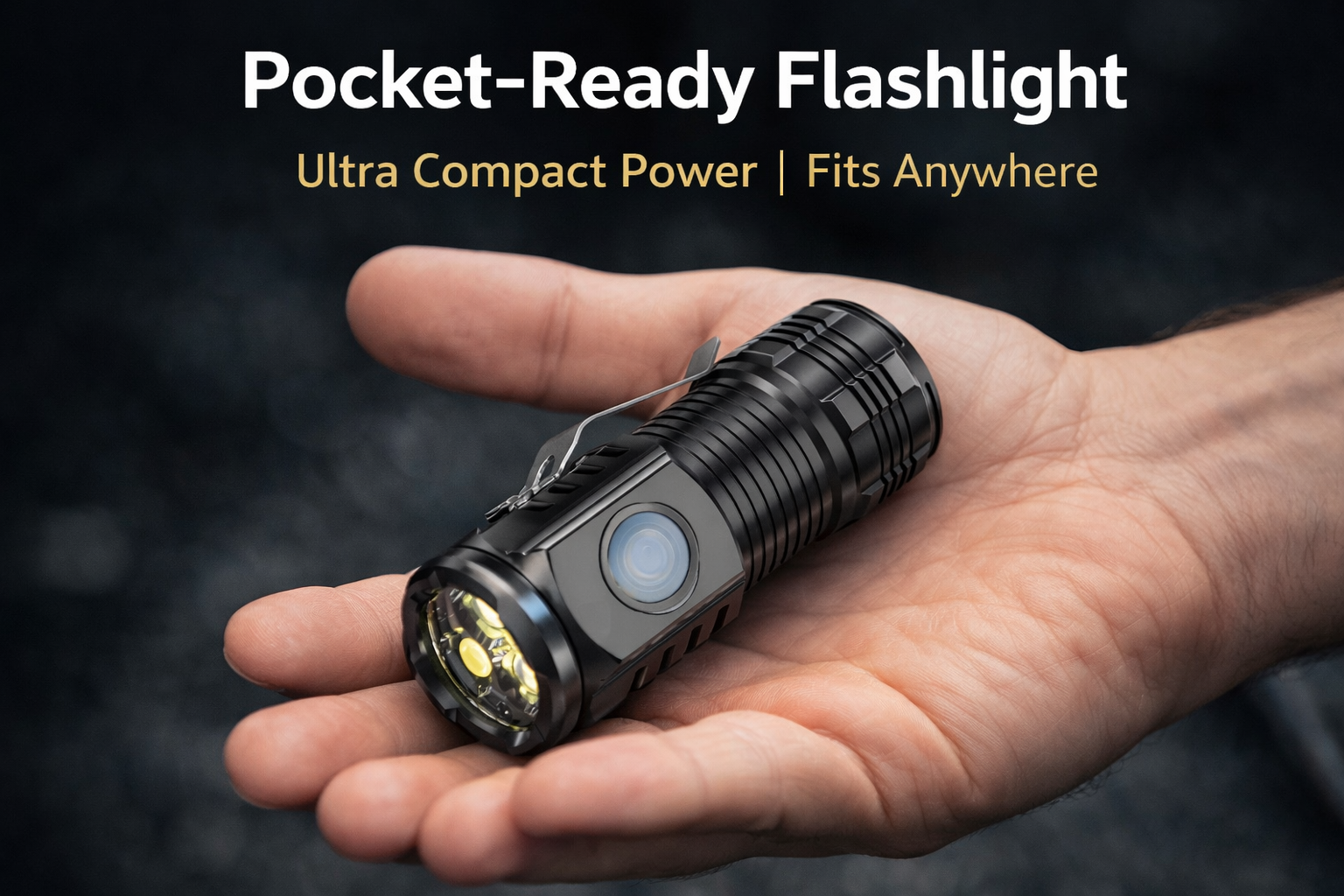 Mini LED Tactical Flashlight Rechargeable – Compact Clip Light for Outdoor & Emergency Use | TiDealz TiDealz
