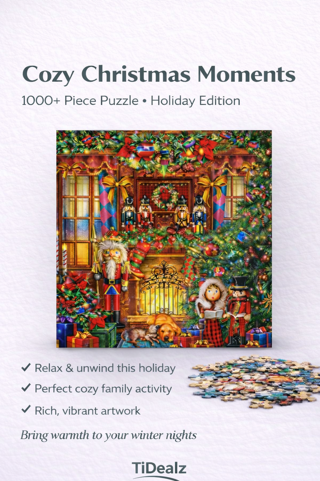 Christmas Advent Calendar Puzzle 2024 – 1008 Piece Holiday Jigsaw Puzzle for Kids & Adults | TiDealz TiDealz
