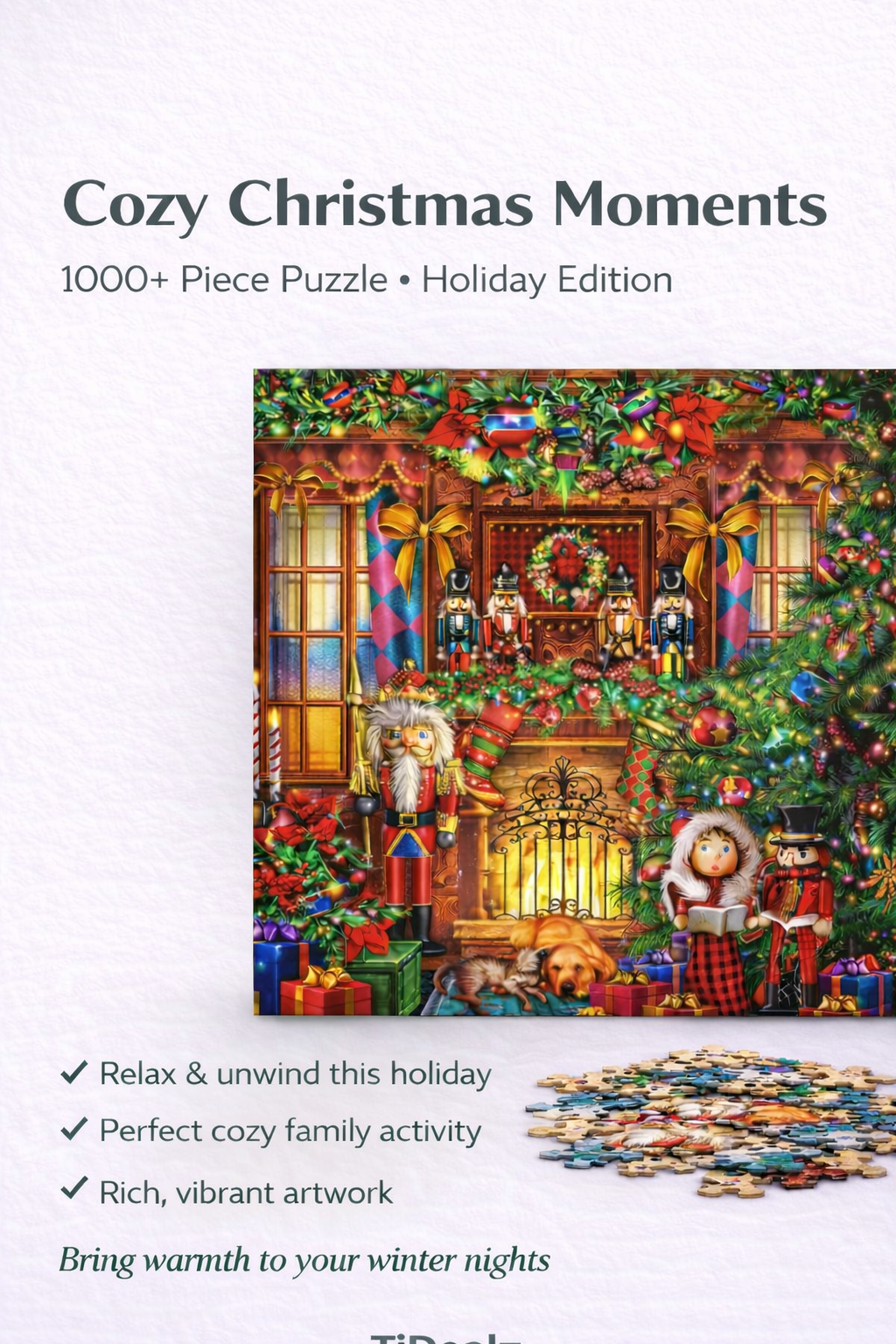 Christmas Advent Calendar Puzzle 2024 – 1008 Piece Holiday Jigsaw Puzzle for Kids & Adults | TiDealz TiDealz