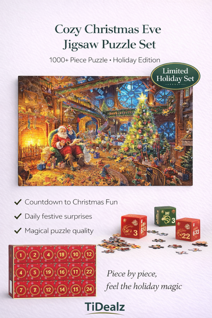Christmas Advent Calendar Puzzle 2024 – 1008 Piece Holiday Jigsaw Puzzle for Kids & Adults | TiDealz TiDealz
