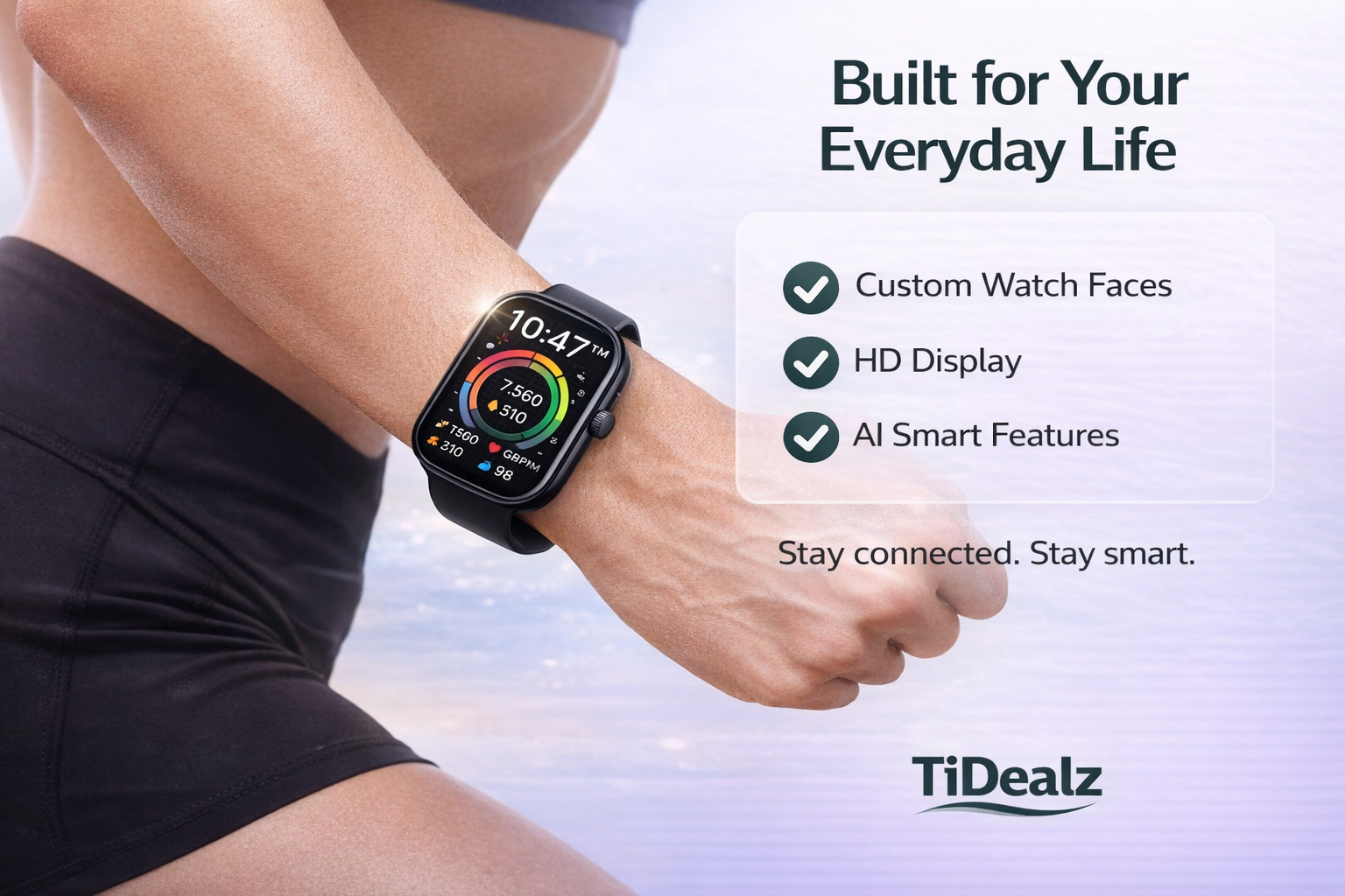 Smartwatch Bluetooth Call 1.85'' HD Fitness Tracker 120+ Sports Modes 5ATM Waterproof Gold Pink | TiDealz TiDealz