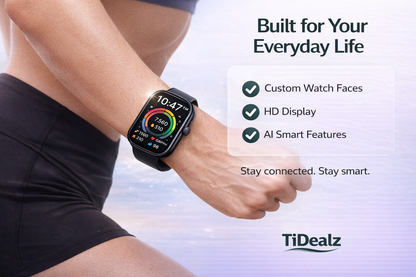 Smartwatch Bluetooth Call 1.85'' HD Fitness Tracker 120+ Sports Modes 5ATM Waterproof Gold Pink | TiDealz TiDealz
