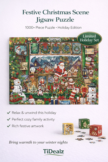 Christmas Advent Calendar Puzzle 2024 – 1008 Piece Holiday Jigsaw Puzzle for Kids & Adults | TiDealz TiDealz