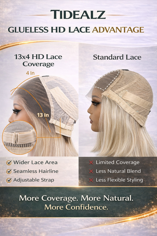 10 Inch Platinum Blonde Bob Lace Front Wig Human Hair – 13x4 Glueless 613 Straight Wig 180% Density | TiDealz TiDealz