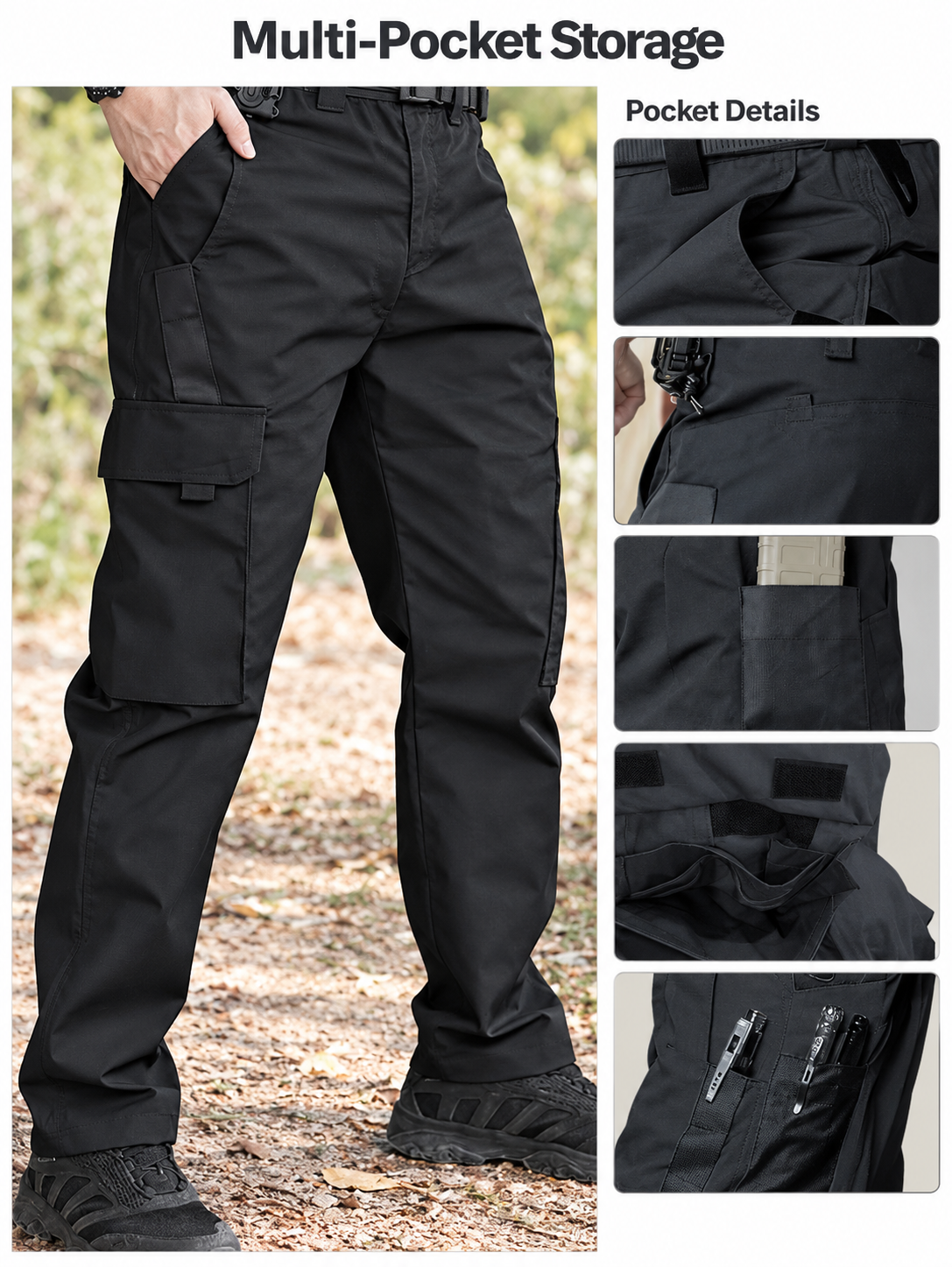 Men's Quick-Dry Tactical Cargo Pants