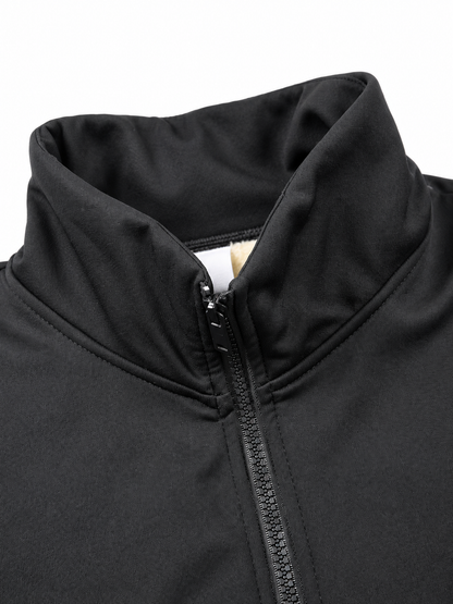 Men's Thermal Security Fleece Jacket with Stand Collar