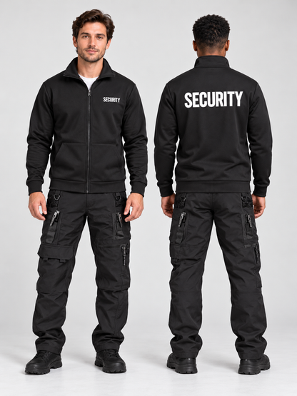 Men's Thermal Security Fleece Jacket with Stand Collar