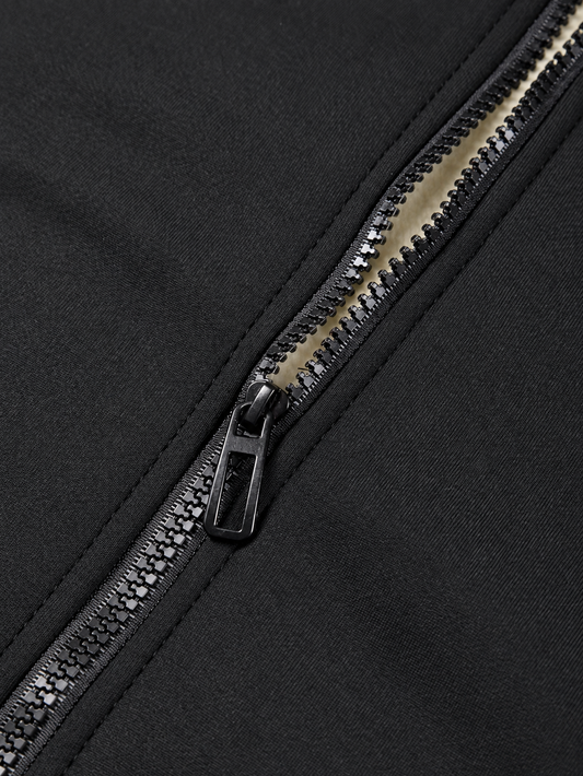Men's Thermal Security Fleece Jacket with Stand Collar