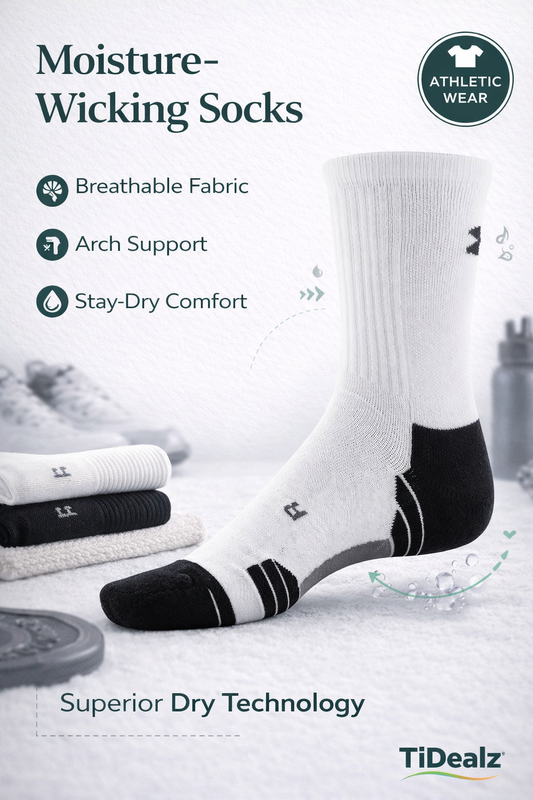 Under Armour Youth Team Crew Sports Socks 1 Pairs – Cushioned Performance Socks for Training (White/Black) | TiDealz - TiDealz