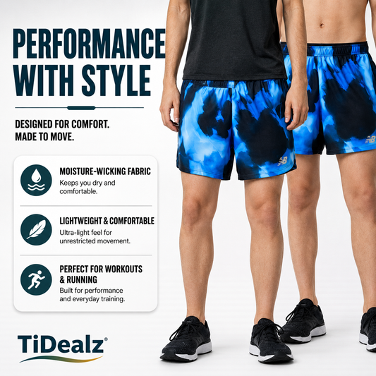 New Balance Men's Running Shorts 5" Lined Athletic Training Shorts | TiDealz