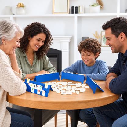 Point Games Rummy Cube 6-Player Rummy Cube Game with 146 Tiles & 6 Racks
