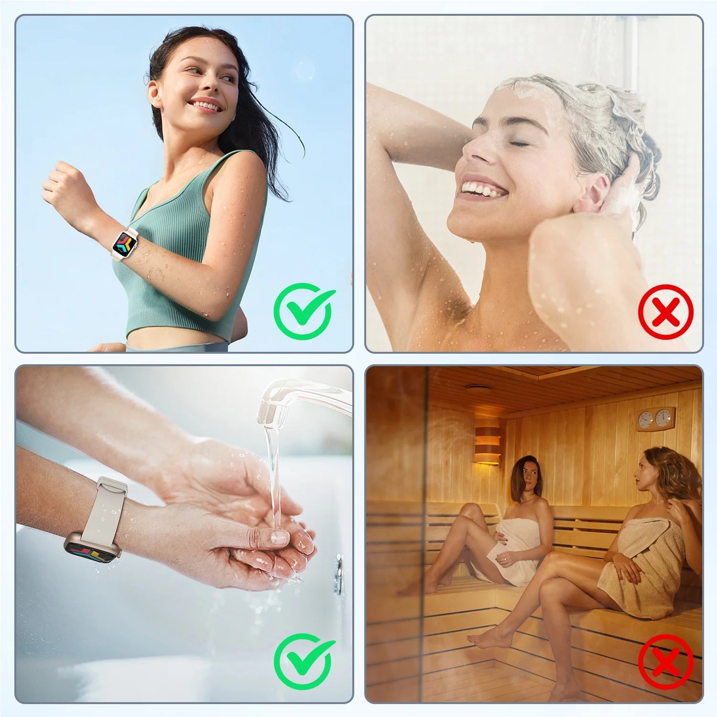 Smart Watch for Android & iPhone – 1.96" HD Display, Bluetooth Call, IP68 Waterproof (4 Bands Included) - TiDealz