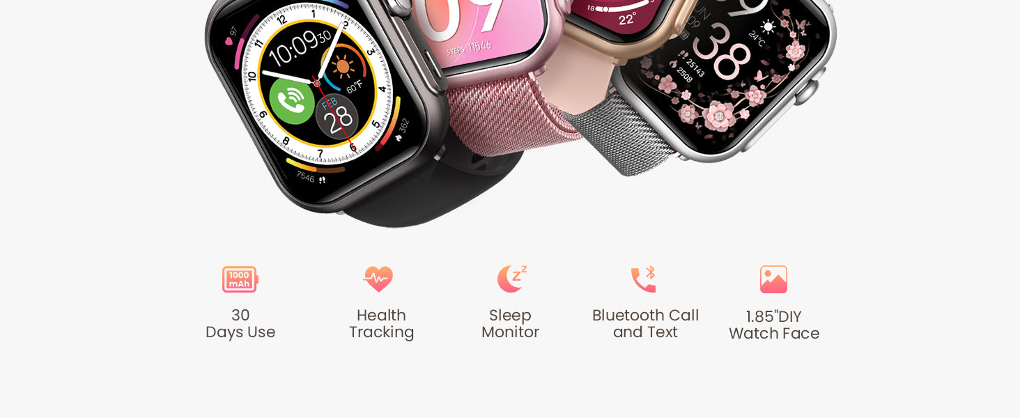 Smart Watch for Women – Fitness Tracker with Bluetooth Calls, SpO₂ - TiDealz