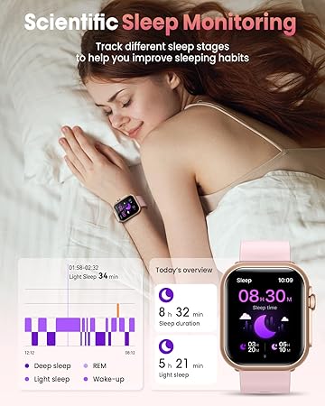 Smart Watch for Women – Fitness Tracker with Bluetooth Calls, SpO₂ - TiDealz