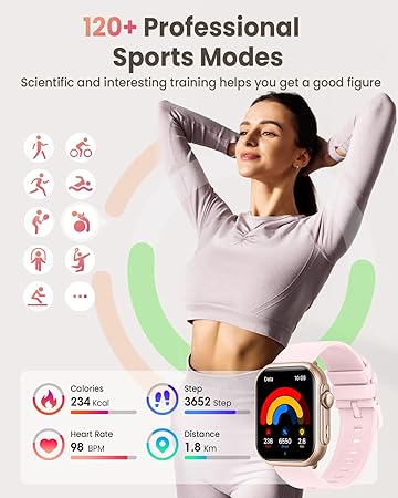 Smart Watch for Women – Fitness Tracker with Bluetooth Calls, SpO₂ - TiDealz