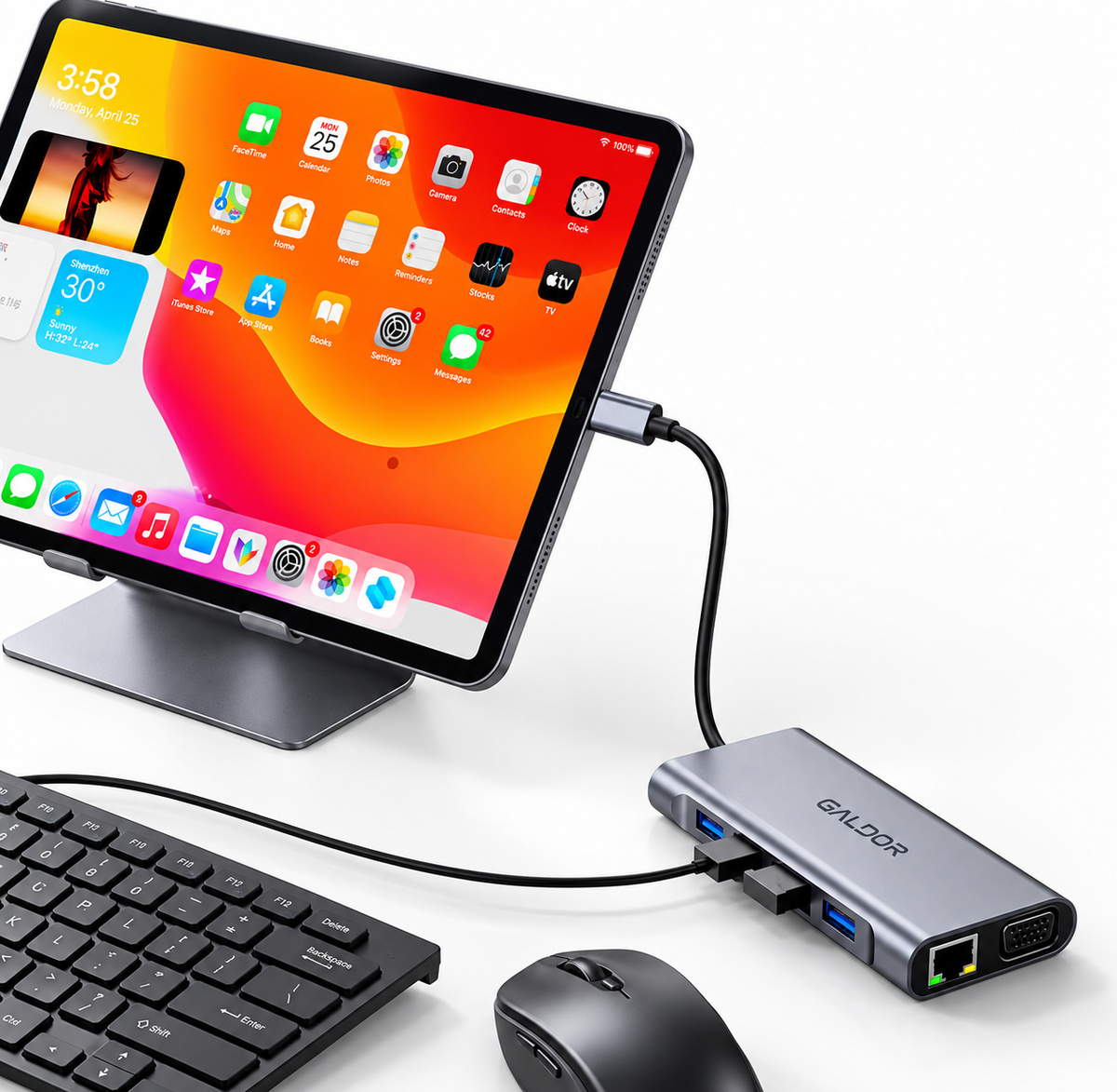 11-in-1 USB-C Hub Docking Station with HDMI, Ethernet & 4 USB