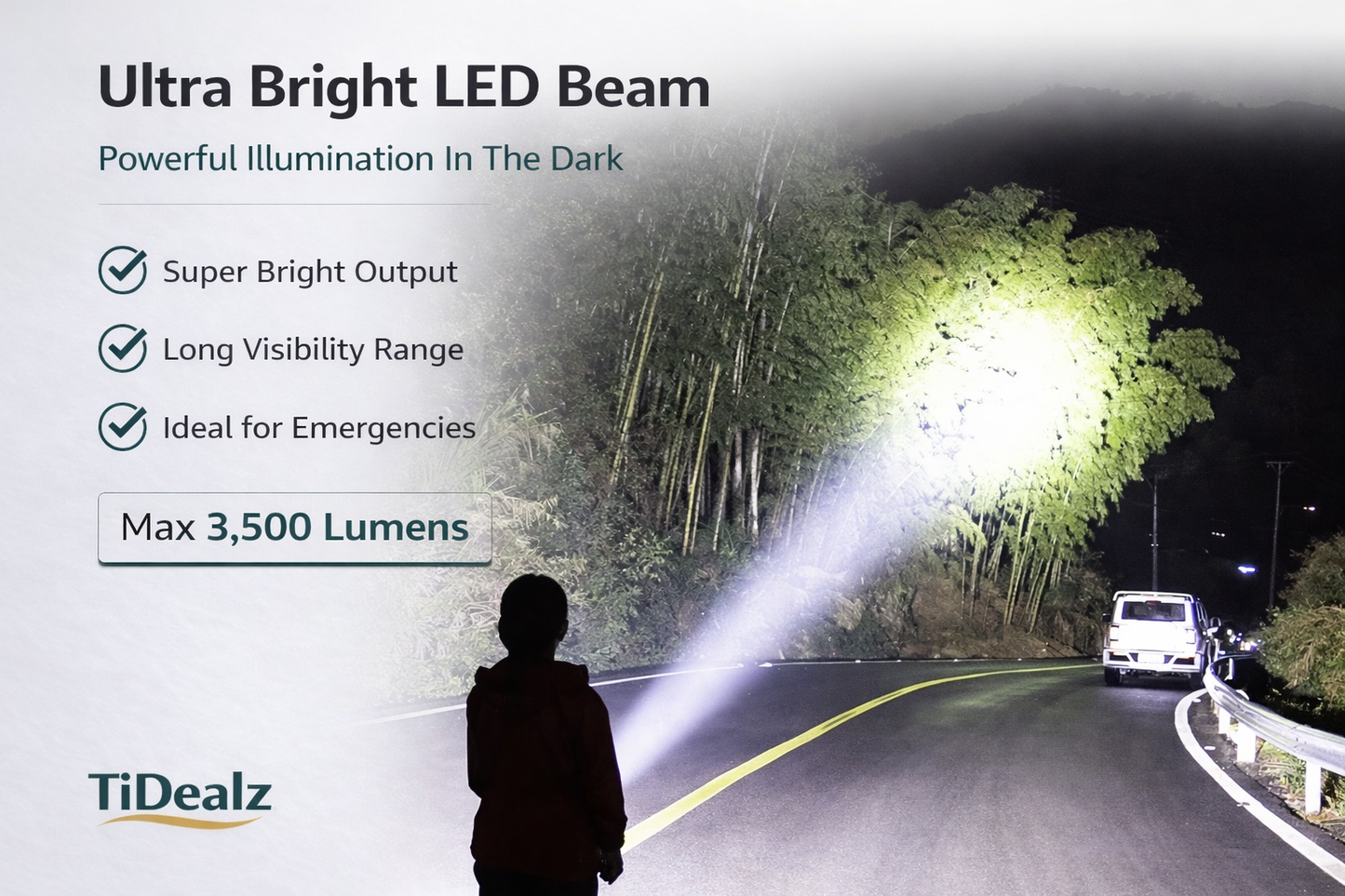 Mini LED Tactical Flashlight Rechargeable – Compact Clip Light for Outdoor & Emergency Use | TiDealz TiDealz