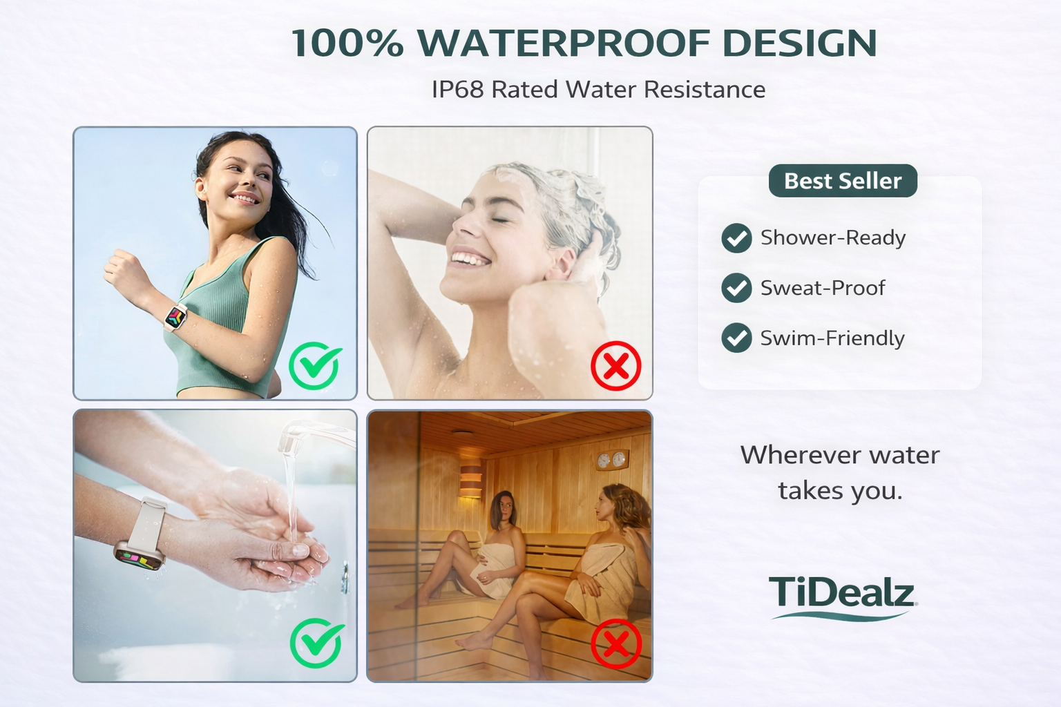 Smart Watch for Andr2025 Smartwatch 1.96'' HD Bluetooth Call Fitness Tracker IP68 Waterproof Android iPhone Gold | TiDealzoid & iPhone – 1.96" HD Display, Bluetooth Call, IP68 Waterproof (4 Bands Included) Visentor