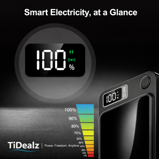 10000mAh Magnetic Power Bank – 22.5W Fast Charging Wireless Portable Charger USB-C | TiDealz TiDealz